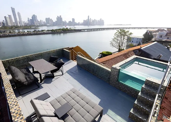 Haustierfreundliches Amazinn Places Penthouse Deluxe, Skyline And Private Rooftop Panama Stadt