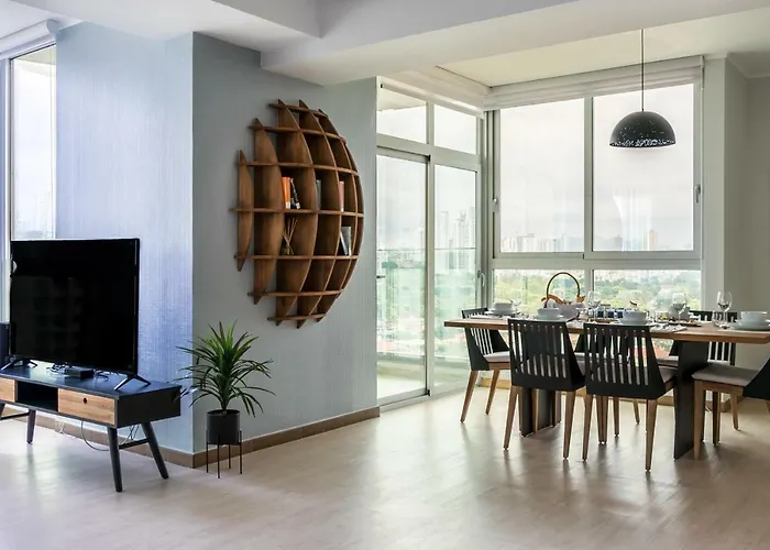 New Modern City View Apartment - Ph Quartier Del Mar Cidade do Panamá que aceita animais de estimação